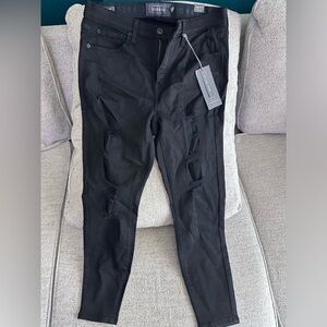Torrid Premium Denim Size 12S Sky High Skinny Black Jeans